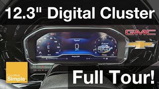 2024 GM SilveradoSierra HD Digital Gauge Cluster  Full Tour [upl. by Eirroc814]