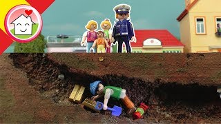 Playmobil Policia en español El gran robo con el comisario Overbeck  La Familia Hauser [upl. by Barkley]