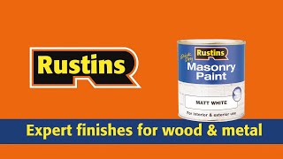 Rustins Masonry Paint [upl. by Ekoorb]