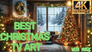 Best Christmas TV Art  Yılbaşı Müzikli TV Arka Planı  Cozy Ambiance 4K [upl. by Netsuj]