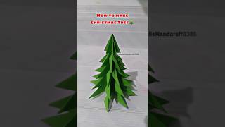 How to make Christmas Treeshorts christmas christmasdecor christmastree craft diy papertree [upl. by Delainey]