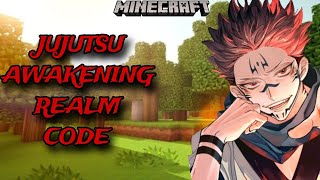 BEST JUJUTSU AWAKENING REALM CODE FOR MINECRAFT BEDROCK EDITION 121 [upl. by Royall43]