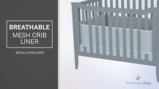 BreathableBaby® Mesh Crib Liner Installation Guide [upl. by Stanislaw892]