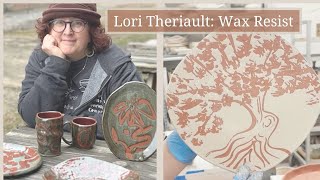 Guest Artist Lori Therault Wax Resist Techniques [upl. by Julianne852]