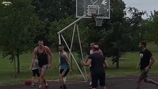 REIGNING NBA MVP NIKOLA JOKIC PLAYING 3 X 3 IN THE OUTDOOR COURT IN HIS HOME TOWN SERBIA [upl. by Enoek]