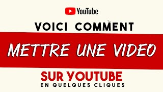 Comment mettre une vidéo sur YouTube studio [upl. by Orpha121]