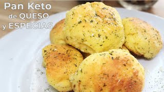 Pan Keto con Harina Coco de Queso y Especias Libre de gluten  Low carb [upl. by Zemaj]