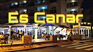 Es CanaEs Canar Ibiza Spain night walkingRestaurants amp Hotel that are openJune 2021 at es canar [upl. by Pryor]