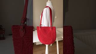 Kağıt ipten harika çanta yapımı kanalımda ❤️ crochet crochetbag paperbag [upl. by Lesiram]