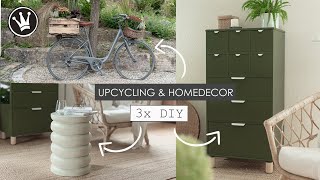 3 DIY IDEEN UPCYCLING  HOME DECOR Kleinanzeigenfund MAKEOVER  DESIGN Beistelltisch selbermachen [upl. by Llertal]