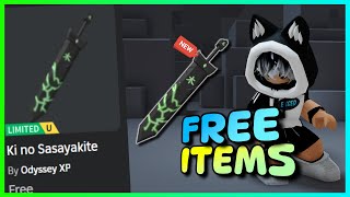 New FREE LIMITED UGC items 🔥🤩 How to get FREE UGC LIMITED ITEMS Ki no Sasayakite on ROBLOX  Roblox [upl. by Blithe145]