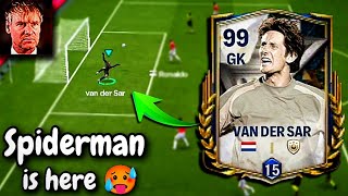 97 rated Free Hall of legend van der sars review  Free card is 🥵  FC MOBILE [upl. by Hawkins]