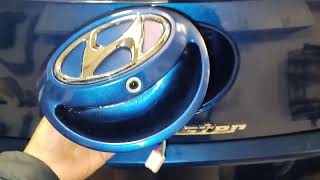 Hyunday Veloster Trunk latch botton replacement Step by step 2012 2013 2014 2015 2016 2017 [upl. by Alahs]