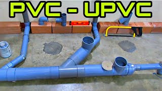 Como instalar o colocar tuberías en un baño  Plomería  PVC  UPVC [upl. by Magdaia]