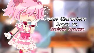 Anime Characters React to Madoka Magica  Madoka Kaname 26  Slight Ships Homura x Madoka [upl. by Malinin]