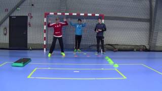 Handball Goalkeeper Warm up option [upl. by Anitreb]