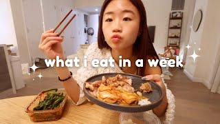 WHAT I EAT IN A WEEK as someone who sucks at cooking [upl. by Hsirrap672]