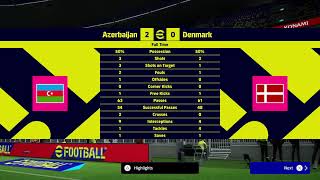 WORLD CUP QUALIFIERS 2024 EUROPE I Azerbaijan v Denmark I ROAD TO TURKEY [upl. by Oringa]