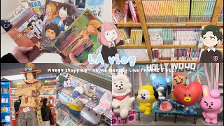 LA vlog  manga shopping  haul lots of anime merch stores bt21 japanese bakery [upl. by Merilee138]