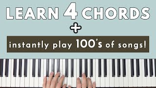 Learn 4 Chords amp Instantly Be Able To Play Hundreds Of Songs [upl. by Okram]