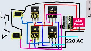 without Battery Solar Inverter to work H bridge  H bridge diagram [upl. by Aicrag275]