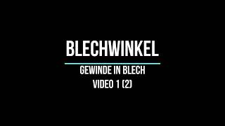 Inventor Blechbearbeitung Video 12 BlechwinkelGewinde in Blech [upl. by Cly]