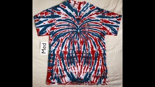 Red White amp Blue Tie Dye Spiral and Spider [upl. by Alrick]