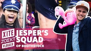 SHIRTLESS MANNEN CHALLENGE  XITE Zoekt Vlogger Finale Vlog Jesper’s squad  Boothstock [upl. by Ignatz]