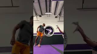 Slow Motion Full Twist Spot Shorts Cheer [upl. by Kitrak]