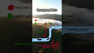 Pyongyang Metro mapper mapping map geography demographics history edit country [upl. by Aliahkim]