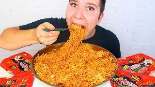 Nuclear Fire Noodle Challenge • MUKBANG [upl. by Rigdon896]