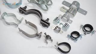 J Pipe Hanger Clamp Clevis Hanger Pipe Clamp Saddle Clamp Pear Pipe Hangers Hanger Clamp [upl. by Nosyerg808]