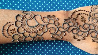 Very Very Simple And Beautiful Mehndi Design  Back Hand Mehandi Design  Mehandi Design  Mehandi [upl. by Redmer]