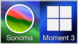 macOS Sonoma 14 vs Windows 11 Moment 3 [upl. by Norred]