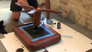 Redyeing Your Leather Furniture [upl. by Nwatna]