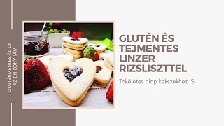 Gluténmentes és tejmentes linzer rizsliszttel [upl. by Ruella]