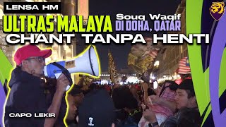 MEREMANG Ultras Malaya chant tanpa henti di Qatar Repect [upl. by Dorahs]