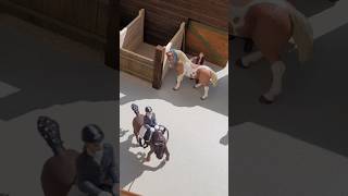 présentation de notre gros projet  notre écurie avec manège intégré  modelhorse schleich [upl. by Necaj]