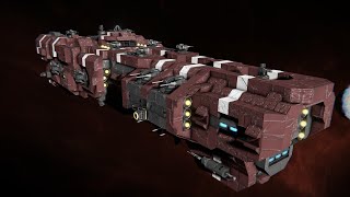 IOT  Heavy Cruiser Crusader  Space Engineers Ship Review [upl. by Leuqram243]