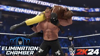 WWE 2K24  Brock Lesnar Vs Bobby Lashley  Elimination Chamber 2023  PS5 [upl. by Audy]