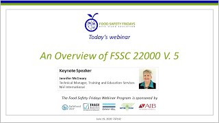 An Overview of FSSC 22000 V 5 [upl. by Rialcnis]