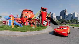 Epic Escape from The Lightning Mcqueen find EXTRA SLIDE  Story of transformation [upl. by Nunciata956]