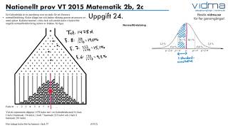 Uppgift 24 ‪Nationellt prov VT 2015 Matematik 2b 2c‬ [upl. by Dich]