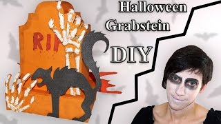 Grabstein aus Papier  Bastelanleitung Halloween [upl. by Edgerton]