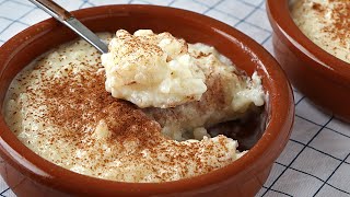 Arroz con leche FÁCIL  Un postre cremoso y delicioso sin horno [upl. by Emery]