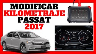 ✅Como cambiar y bajar el Kilometraje de Volkswagen​ PASSAT 2017 con X100 PAD 2✅Método 100 Útil ✅ [upl. by Ynatterb]