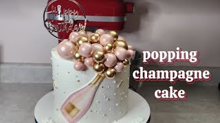 Champagne cake decorating tutorial [upl. by Eninaj]