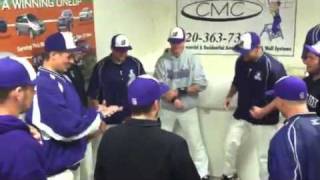 Winona State Warrior baseball rain delay fun [upl. by Eenyaj648]