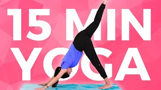 15 minute INTENSE Full Body Yoga Flow Sculpt arms abs amp glutes 🔥 [upl. by Perdita]