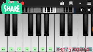 Qarara Rasha pashto song  in piano easy tutorial [upl. by Saxon49]